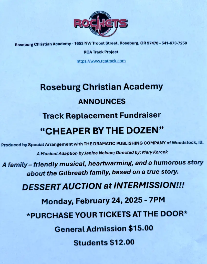 Join Our Dessert Auction & Show for the Track Project!