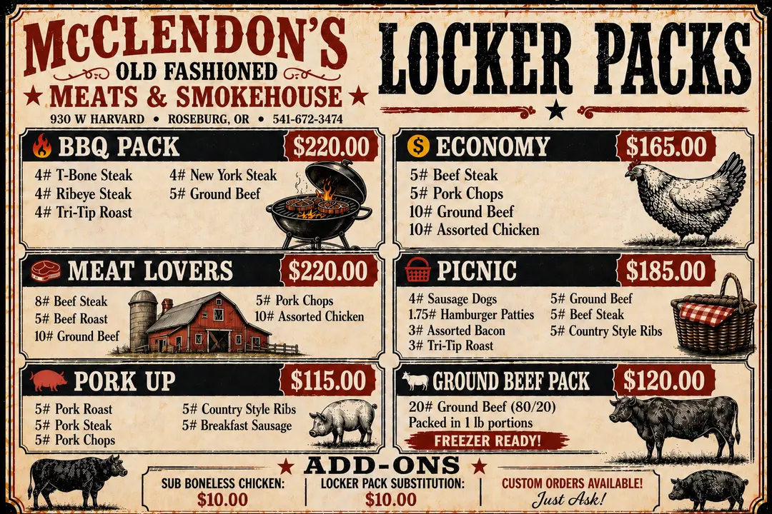New meat pack prices