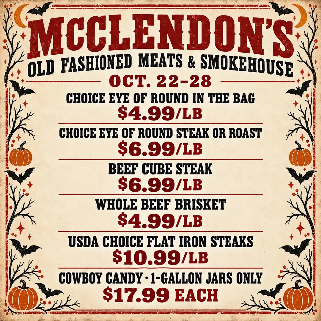 Check out this weeks new ad at McClendon’s