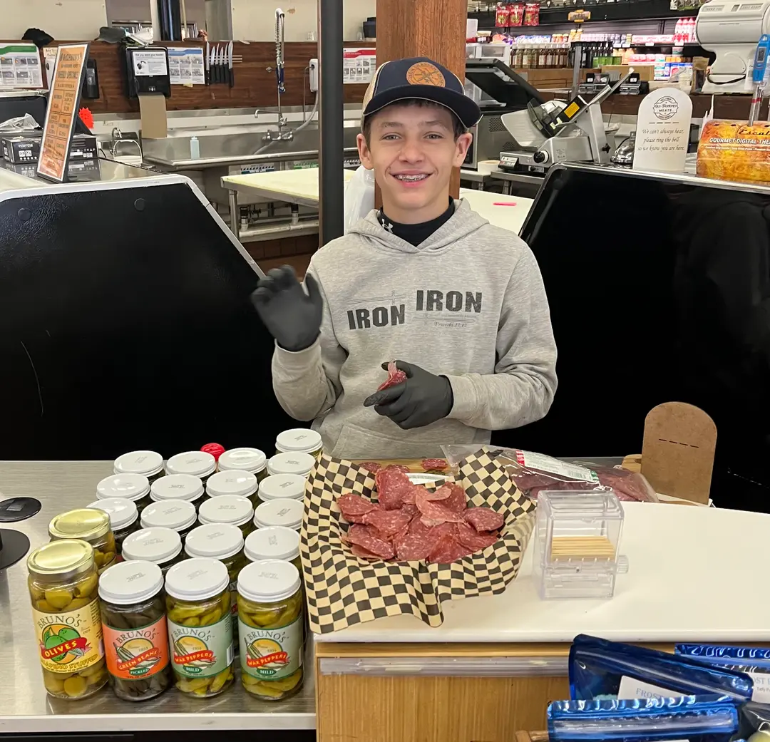 Isaac Is Back at McClendon's Meats with Dry Salami Samples