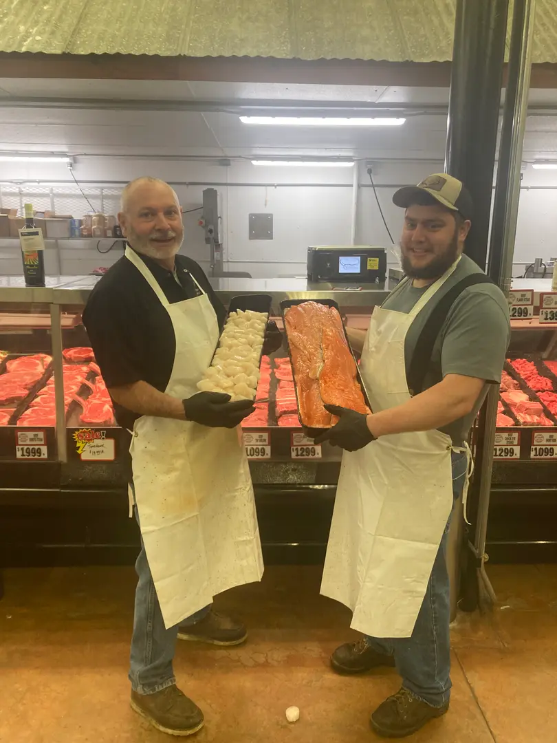 Fresh wild caught king salmon