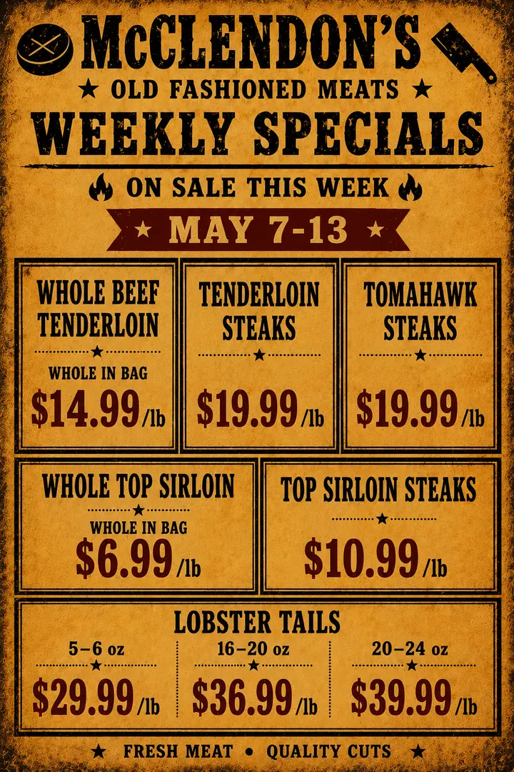 Mother's Day Specials This Week: Tenderloin and Lobster