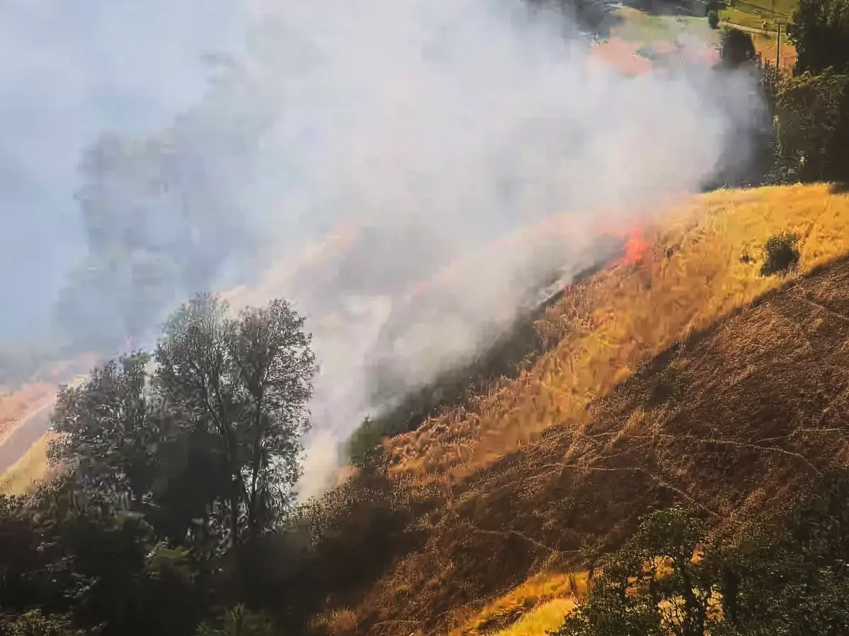 Crews Contain Acre-and-a-Half Fire on Reservoir Hill