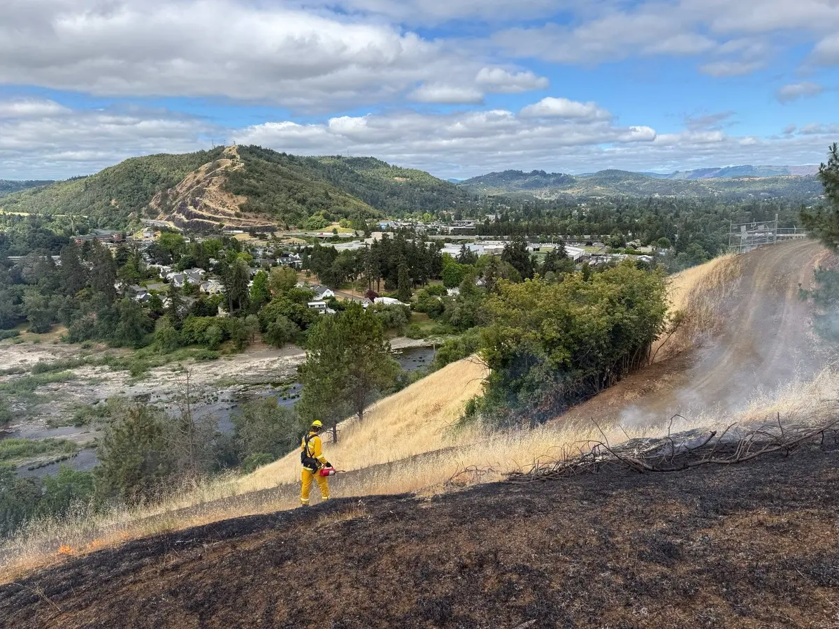 Roseburg Firefighters Prepare Reservoir Hill for Wildland Fire Training Next Week