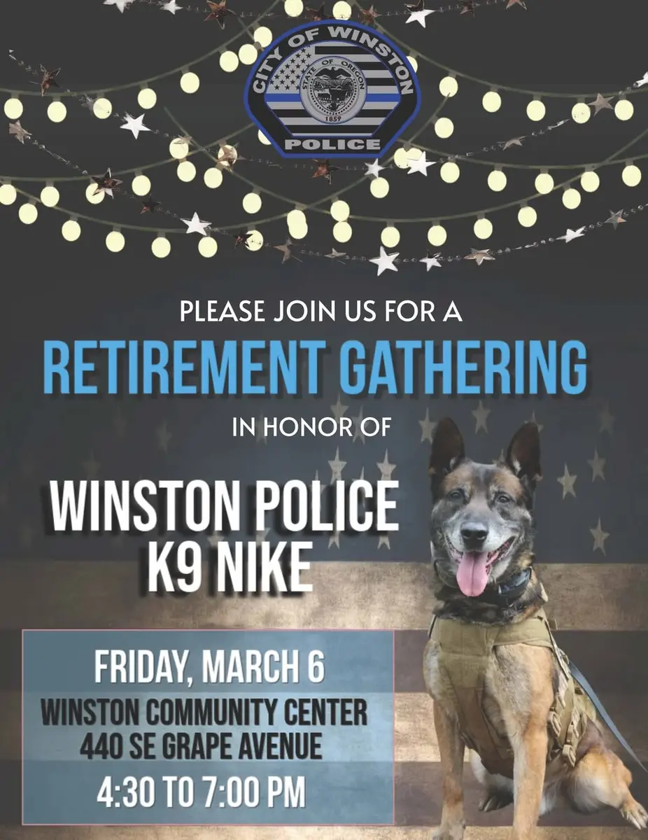 K9 Nike to Retire From Winston Police Department