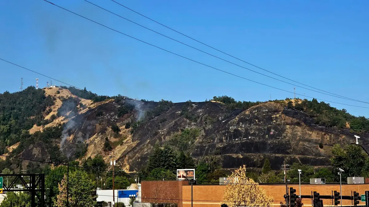Milepost 124 Fire Contained in Roseburg
