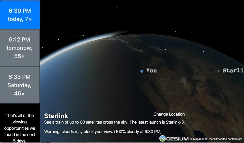 How to See Starlink Satellites in Roseburg 
