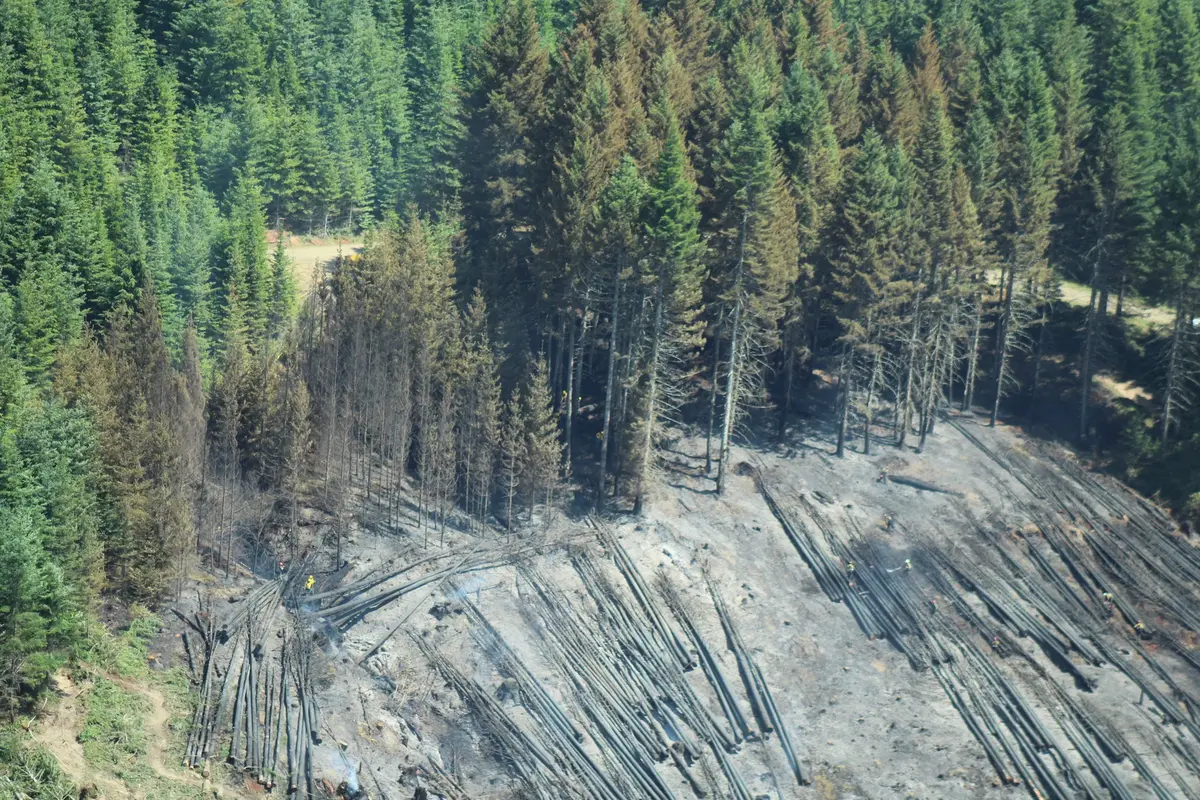 Fire Crews Mopping Up 10 Acre Cedar Creek Fire in the Callahans ...