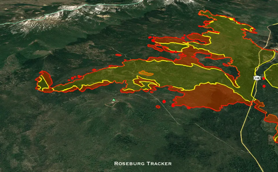 Mt Thielsen Fire Update for Wednesday, Sept 16th — Roseburg Tracker
