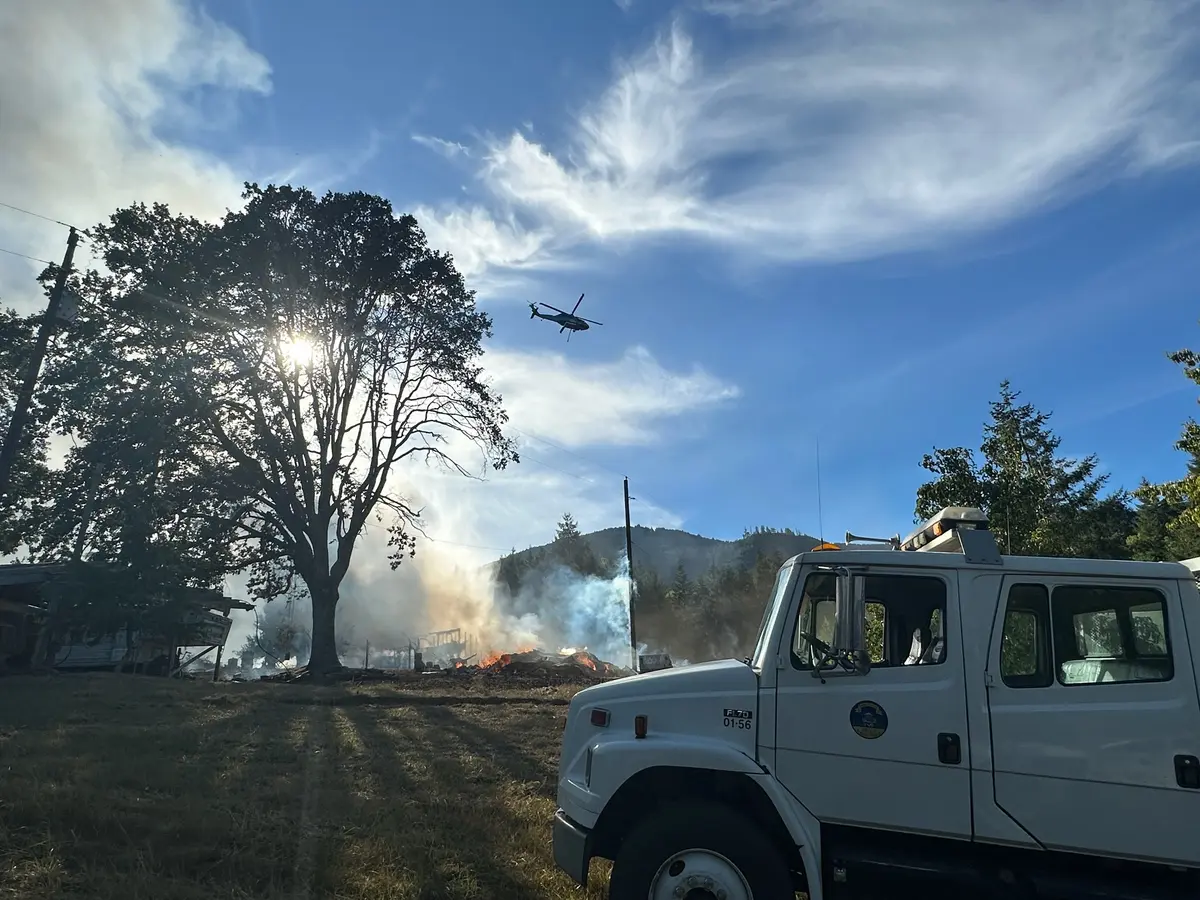 Cole Road Fire Burns 3.85 Acres, Several Outbuildings and Vehicles, No ...