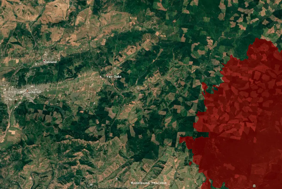 First Look - Archie Creek Fire Maps For Wednesday, Sept 9 — Roseburg ...