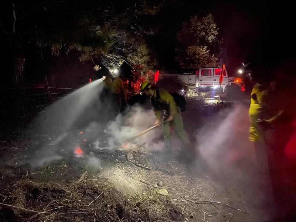 Fire Crews Put Out Fire Along Dole Road Sunday Night — Roseburg Tracker