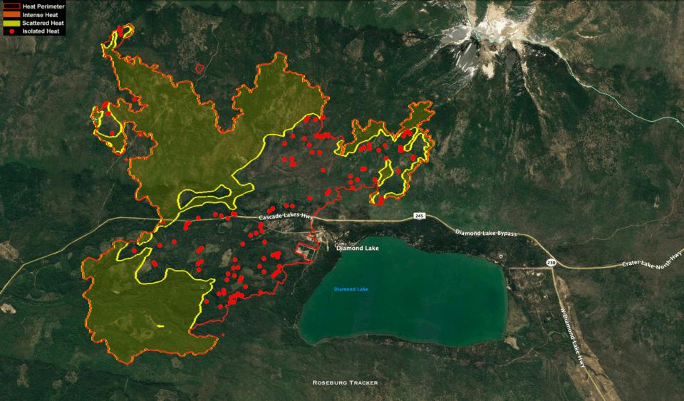 Mt Thielsen Fire Now at 9,689 Acres; 22% Contained as of Monday Sept 21 ...