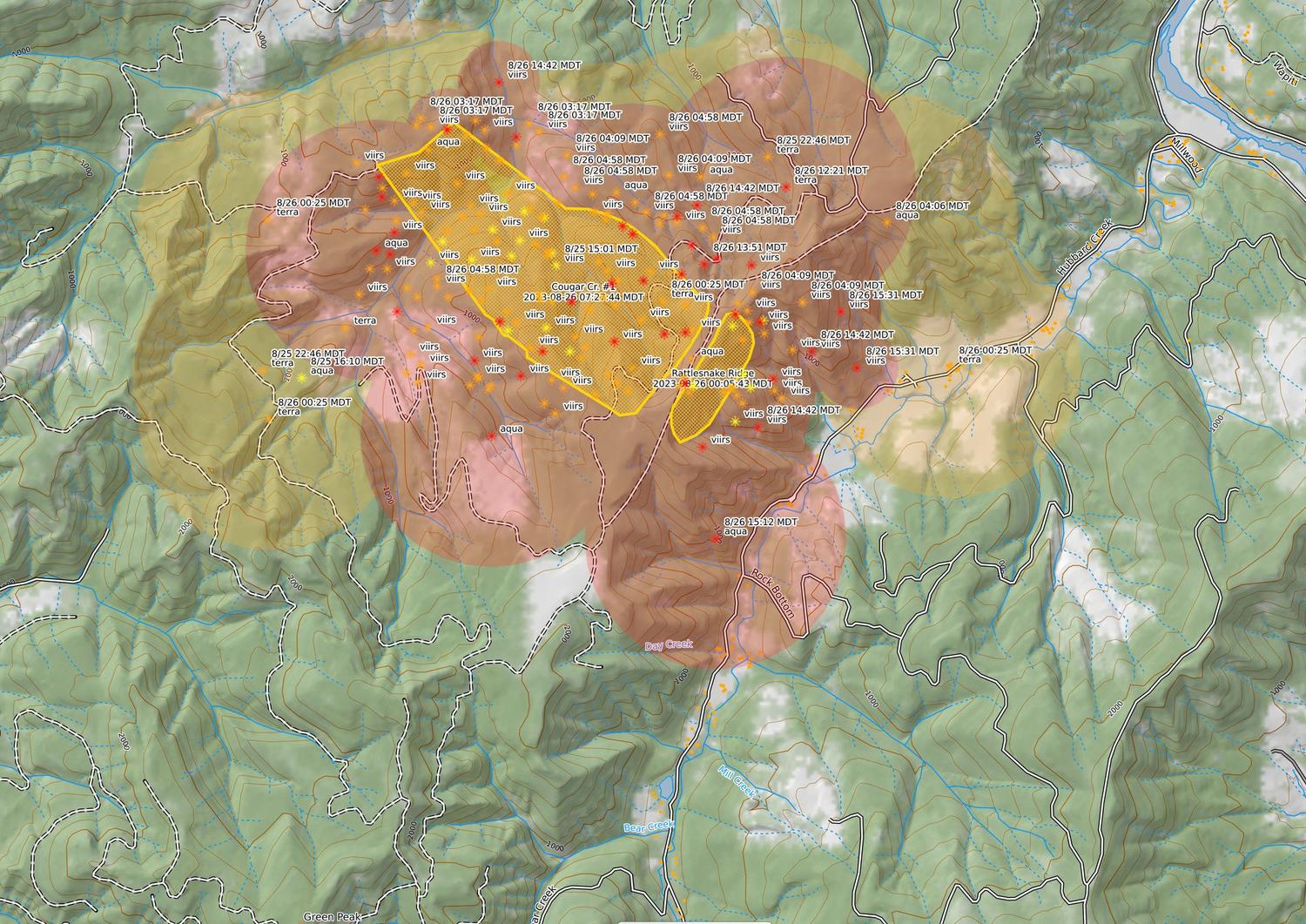 Tyee Ridge Complex Grows to Over 1,500 Acres, 109 Structures Threatened ...