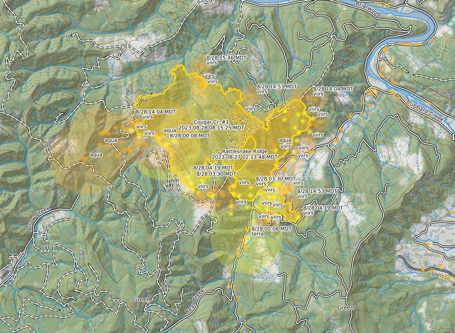 Tuesday Morning Tyee Ridge Complex Update — Roseburg Tracker
