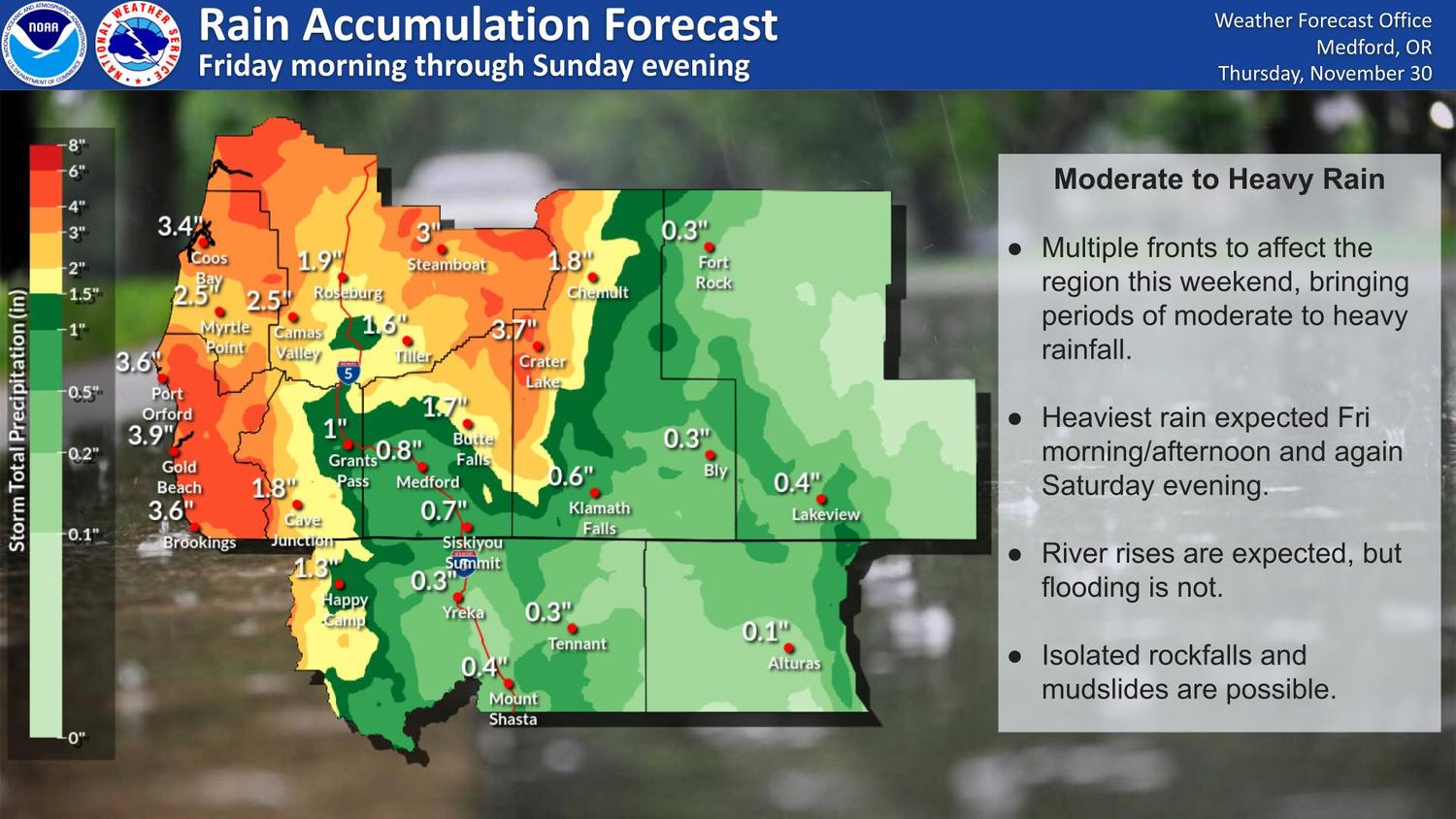 Several Feet of Snow to Fall in Cascades, High Winds & Heavy Rainfall ...