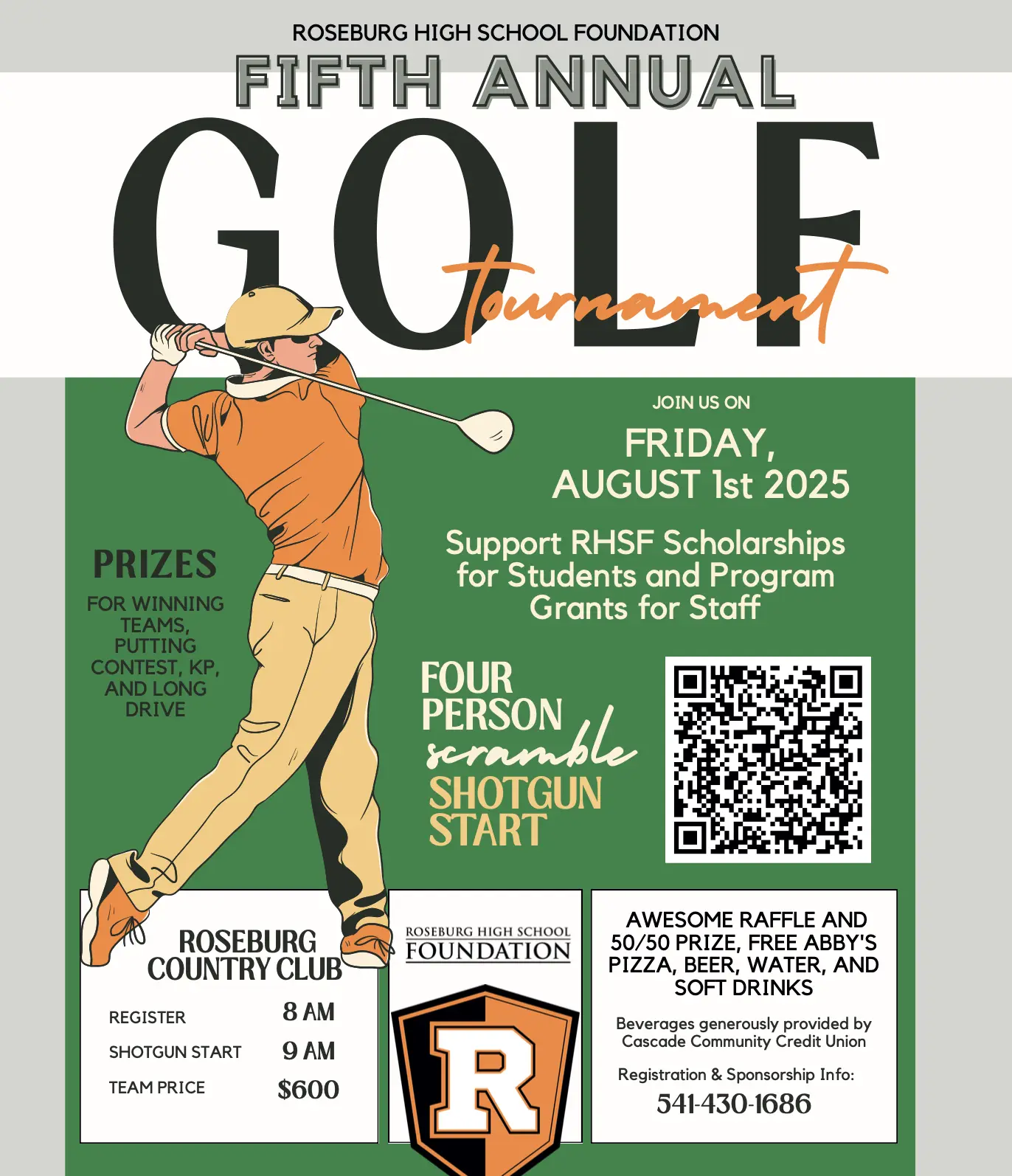 Roseburg HS Foundation Hosts 5th Annual Golf Tournament