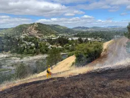 Roseburg Firefighters Prepare Reservoir Hill for Wildland Fire Training Next Week
