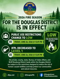 DFPA Lowers Fire Restrictions for Public and Industry Starting June 26