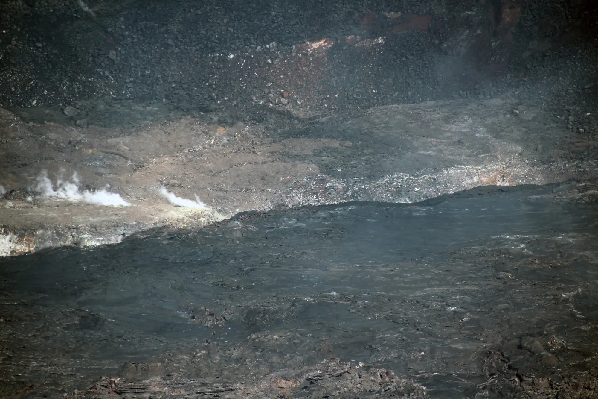 Kīlauea Report: Filling Lake Laps Onto Inner Ledge — Hawaii Tracker